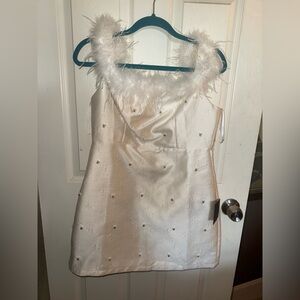 Lulu's White Embellished Dress for Brides